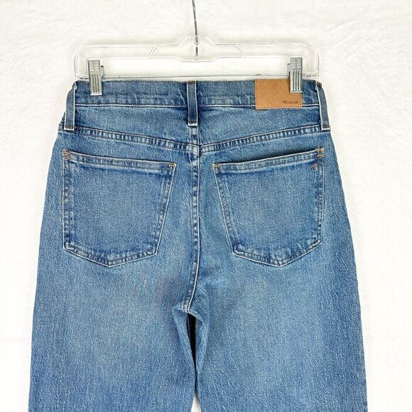 Madewell The Mid Rise Perfect Vintage Straight Jean Criss Cross Edition Size 26 - Picture 10 of 13